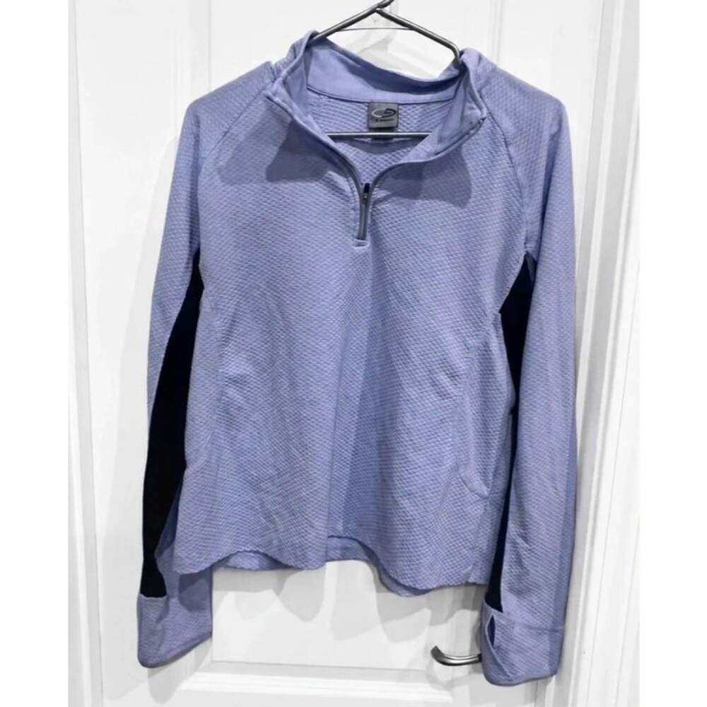 Champion Women’s XL Purple Textured Quarter-Zip Athletic Pullover